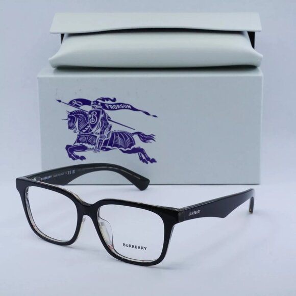 Eyeglasses Burberry Women BE2425D 4121 Top Black On Vintage Check Square - Picture 3 of 3